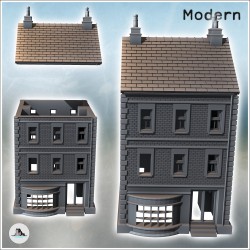Two-story house with chimney and front porch (intact version) (15)