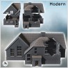 Large modern mansion with angled roof and central annex with chimney (destroyed version) (40)