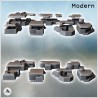 Set of seven military bunkers with different configurations (6)