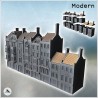 Set of seven European buildings with fireplace and floors (9)