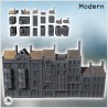 Set of seven European buildings with fireplace and floors (9)