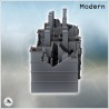 Set of Eight Modern Ruined Buildings with Chimneys (13)