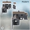 Set de bâtiments de ferme en pierre avec toit en tuiles (20)