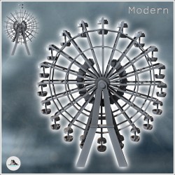Ferris wheel attraction modern funfair (3)