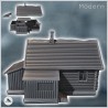 Maison en rondin de bois avec annexe et cheminée (4)