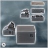 Set of three modern tin roof houses with external staircase (11)