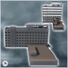 Large Russian Soviet administrative hotel with annex and flat roof (13)