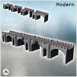 Modern modular brick bridge...