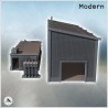 Set of two brick industrial buildings with a generator (7)