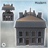 Baroque-style hotel with Mansard roof, double roof arrows, and multiple chimneys (9)