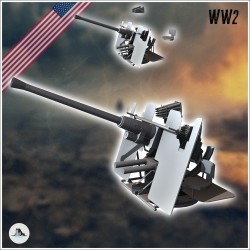 Bofors 40 mm L60 canon anti-aérien AA (1)