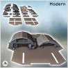 Two large modern storage warehouses with concrete floor platform (7)