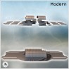 Deux grands entrepôts de stockage moderne avec plateforme bétonnée pour sol (7)