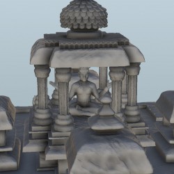 Indian temple with Shiva statues 15