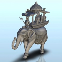 Elephant with howdah |  | Hartolia miniatures