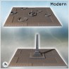 Large modular urban square with a central obelisk or fountain (intact and cratered versions) (23)