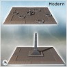 Large modular urban square with a central obelisk or fountain (intact and cratered versions) (23)