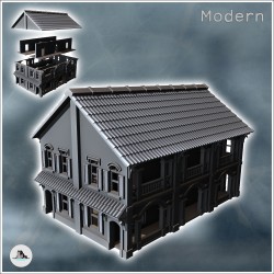 Maison coloniale à étage et toit en tuile (14)