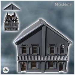 Colonial two-storey house with tiled roof (14)