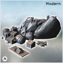 Modern mine with extraction...