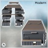 Open modern industrial building with multiple floors, flat roof, and side ladders (14)