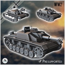 German WW2 vehicles pack No. 5 (StuG Sturmhaubitze III and variants)