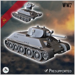 T-34 76 M1940 Model 1940 (T-34/76A) with front headlight