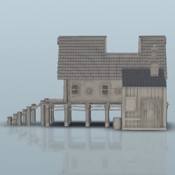 Viking house on stilts