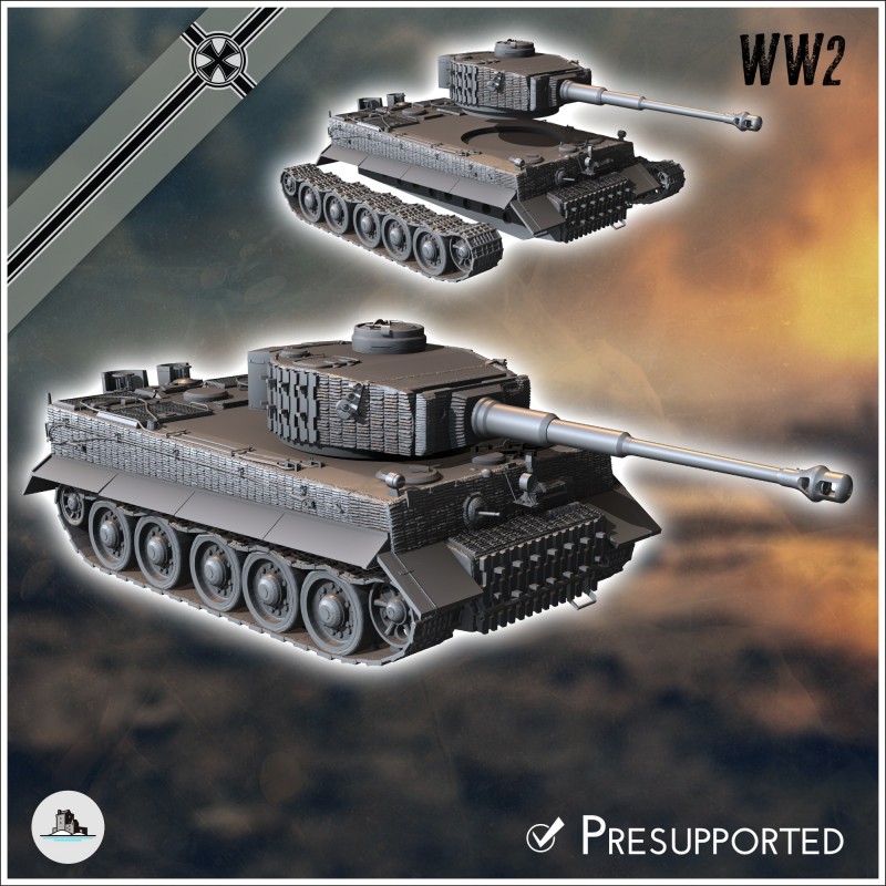 Tiger M1943 Hollywood version Kelly's Hereos (with T-34 tracks)
