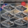 British WW2 vehicles pack No. 1 (Valentines infantry tanks)