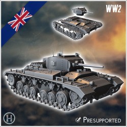 Pack de véhicules Anglais 39-45 No. 1 (char d'infanterie Valentine)