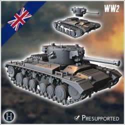 Pack de véhicules Anglais 39-45 No. 1 (char d'infanterie Valentine)