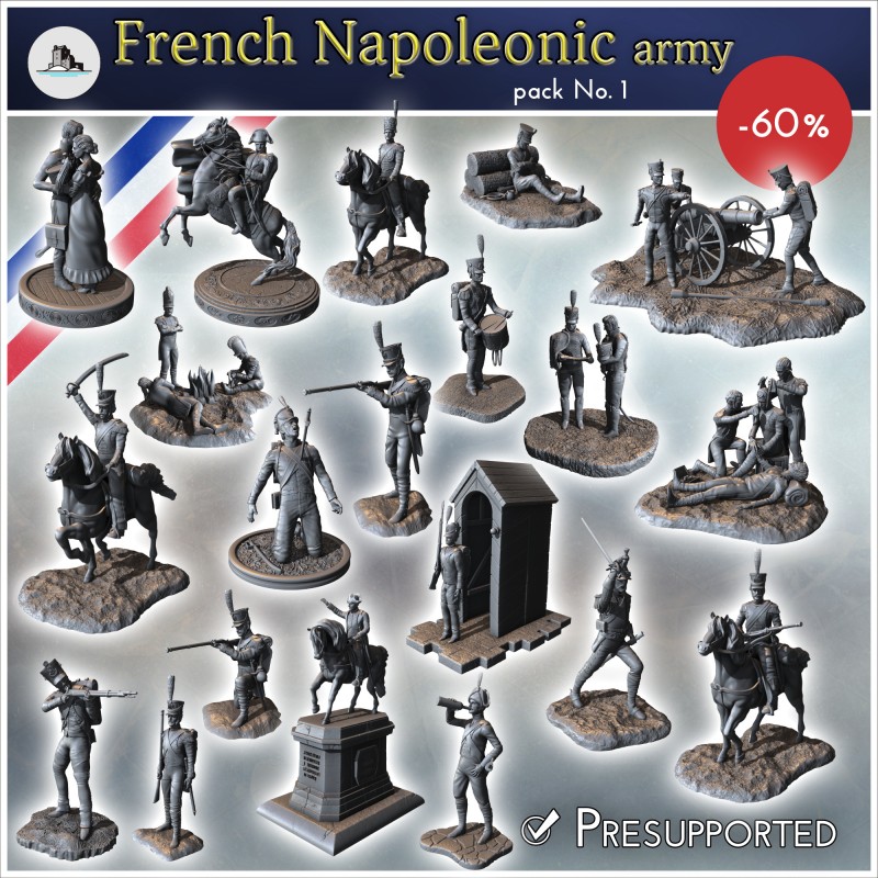 Pack of Napoleonic soldier figures No. 1