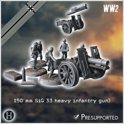 German WW2 guns and howitzers pack No. 1