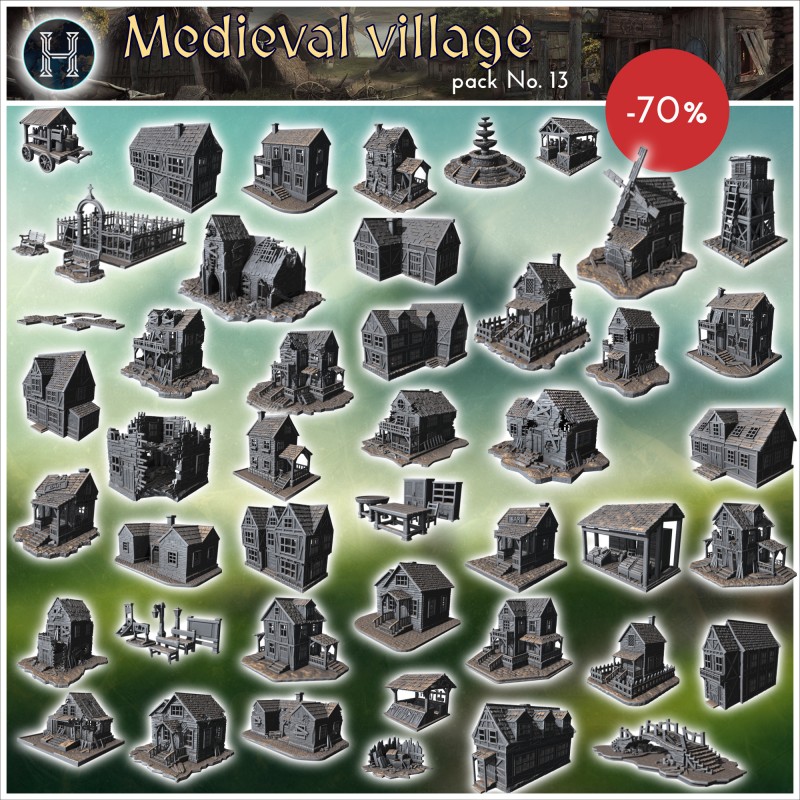 Medieval village pack No. 13