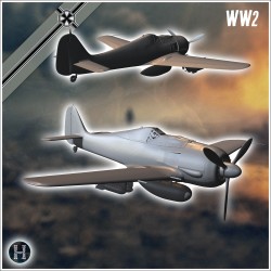 World War II aircrafts pack No. 1