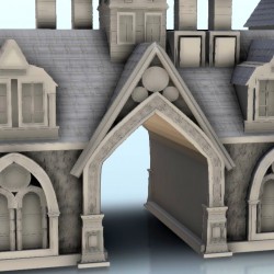 Gothic building with arch 2
