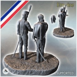 French napoleonic officers with map 6