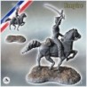 Napoleonic Hussar French cavalryman charging on horse with saber (11)