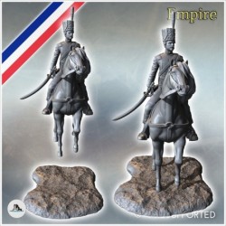 French Napoleonic cavalry saber marching on horse (13)