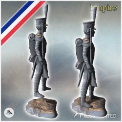 French Napoleonic infantry soldier standing on guard (17)