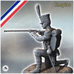 French Napoleonic infantryman shooting kneeling (18)