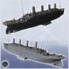 RMS Titanic paquebot britannique (316 pièces détaillées) (version résine SLA)