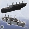 RMS Titanic paquebot britannique (316 pièces détaillées) (version résine SLA)