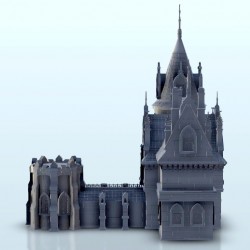 Gothic castle with tower 14