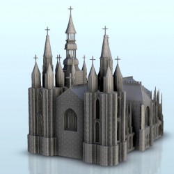 Eglise gothique avec clocher 15