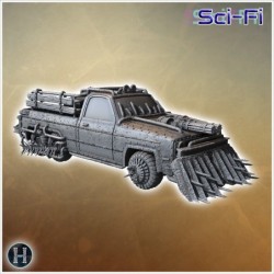 Armored pickup truck with...