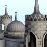 Gothic palace with entrance stairs |  | Hartolia miniatures