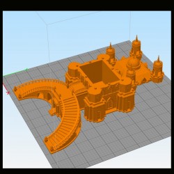 Gothic palace with entrance stairs |  | Hartolia miniatures