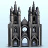 Gothic arch with double towers